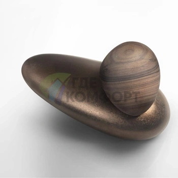Gessi Equilibrio Дизайнерский смеситель для раковины на одно отверстие, цвет медь Materic (52001#723) - фото 1