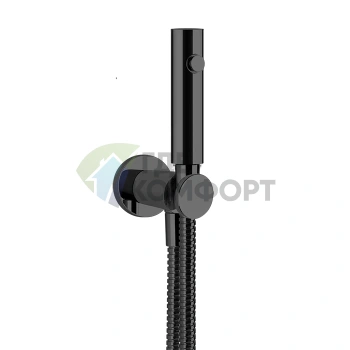 Гигиенический душ Gessi Cono Black Metal Brushed PVD — готовый комплект (45123#707) - фото 1
