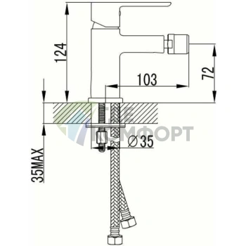 Смеситель для биде Lemark Magic LM3408C - фото 2