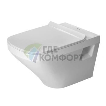 Унитаз подвесной Duravit DuraStyle с горизонтальным выпуском (370x540 мм, белый) (2540090000) - фото 1