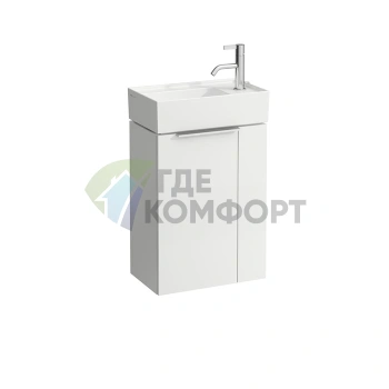 Тумба под раковину Laufen Kartell 815334 белая глянцевая 445х275х615 мм с сифоном (4.0751.2.033.631.1) - фото 1