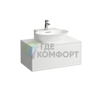 Подвесная тумба Laufen New Classic с ящиком, 780x450x350 мм, белая глянцевая (4.0601.3.085.631.1) - фото 1