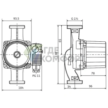 Циркуляционный насос Wilo STAR-RS 25/6-130 - фото 2