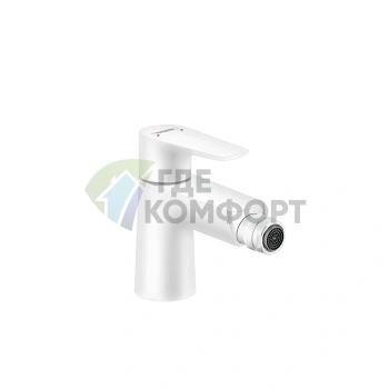 Смеситель для биде Hansgrohe Talis E белый матовый с донным клапаном (71720700) - фото 1