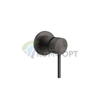 Встраиваемый смеситель GESSI для одного источника, цвет Brushed Black Metal PVD (54319#707) - фото 1