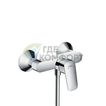 Настенный смеситель для душа Hansgrohe Logis в хроме (71601000) - фото 1