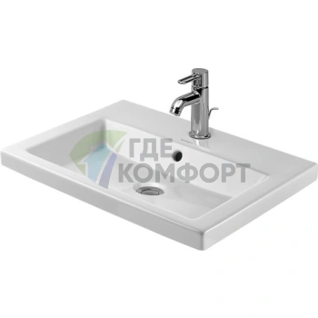 Раковина Duravit 2nd floor для верхнего монтажа 60x43 см, белая (347600000) - фото 1
