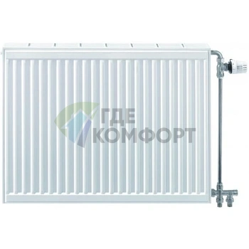 Радиатор стальной панельный Stelrad Compact 22 03 14 с боковым подключением - фото 2