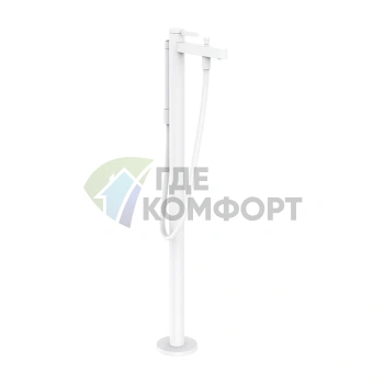 Смеситель напольный однорычажный HANSGROHE FINORIS матовый белый (76445700) - фото 1