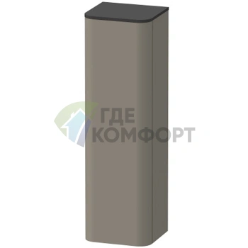Пенал подвесной Duravit Happy D.2 Plus 1336x400x360 мм, цвет stone grey satin matt (HP1261L9292) - фото 1