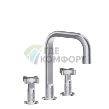 Смеситель для раковины GESSI INCOSO с донным клапаном, цвет матовый никель (58113#149) - фото 1
