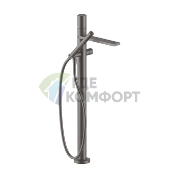 Напольный смеситель для ванны Fantini Milano с ручным душем, цвет Matt Gun Metal PVD (31 P5 3080B) - фото 1