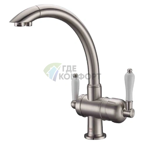 Смеситель для кухни Zorg Clean Water ZR 327 YF никель - фото 1