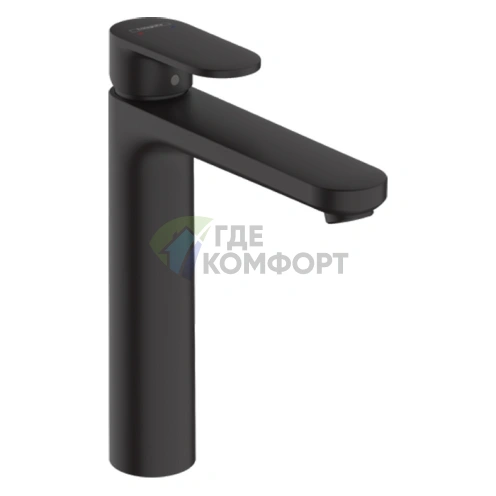 Смеситель для раковины HANSGROHE VERNIS BLEND однорычажный, черный матовый, высота 19 см (71582670) - фото 1