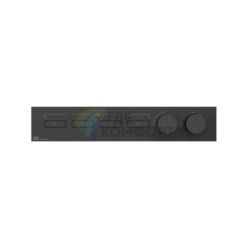 Термостат для душа Gessi Hi-Fi Black XL с подключением до 4 источников (63016#299) - фото 1