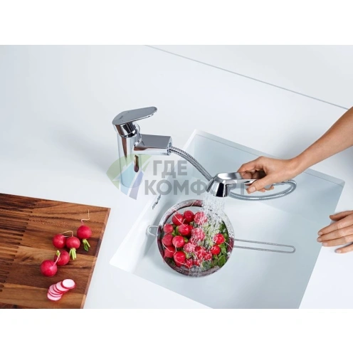 Смеситель Grohe Eurodisc Cosmopolitan для кухни: однорычажный, стильный, практичный - фото 3