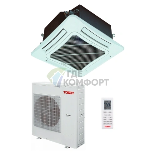 Кондиционер кассетный Tosot T48H-LC2/I/TC04P-LC/T48H-LU2/O on/off - фото 1
