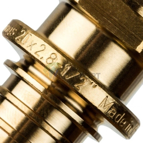 Переходник для труб из сшитого полиэтилена STOUT с наружной резьбой НР 20 x R 1/2 аксиальный - фото 15