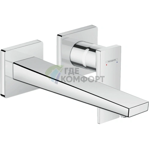 Встраиваемый смеситель для раковины Hansgrohe Metropol с изливом 225 мм, хромированный (32526000) - фото 1