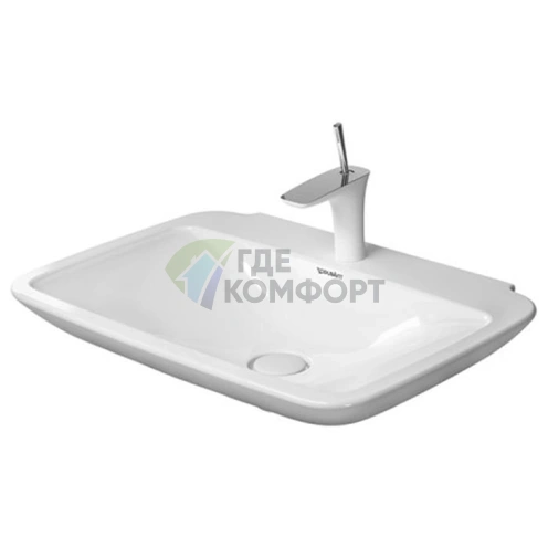 Раковина Duravit PuraVida 700x500 мм без перелива, глубокая, белая (2701700000) - фото 3