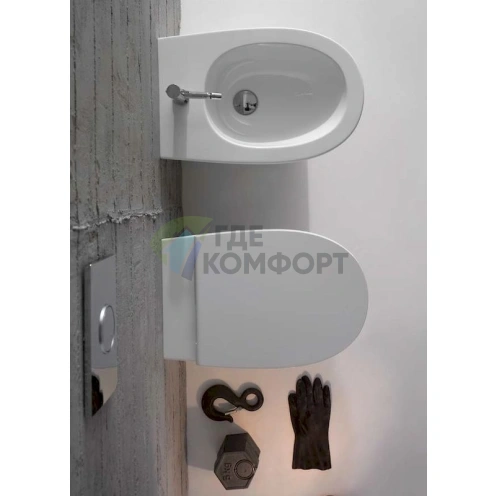 Подвесной унитаз Globo 4all MDS03.BI безободковый (MDS03.BI) - фото 6
