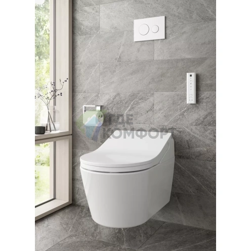 Подвесной унитаз TOTO с инновационной системой Washlet — полная комплектация для монтажа - фото 2
