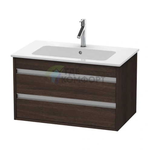 Тумба-база Duravit Ketho для раковины ME by Starck с 2 выдвижными ящиками, цвет темный каштан (KT642905353) - фото 1