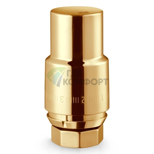 Термоголовка жидкостная Royal Thermo Design PRO М30х1,5 золото, RTO 07.0012, НС-1446823 - фото 1