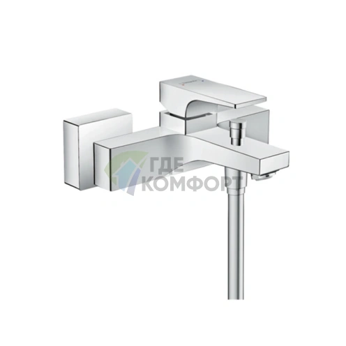 Смеситель для ванны Hansgrohe Metropol настенный, излив 180 мм, хром (32540000) - фото 1