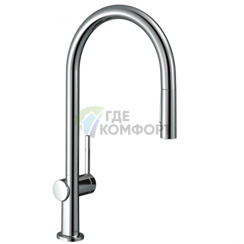 Смеситель для кухни Hansgrohe Talis M54 с выдвижным душем, хром (72800000) - фото 1
