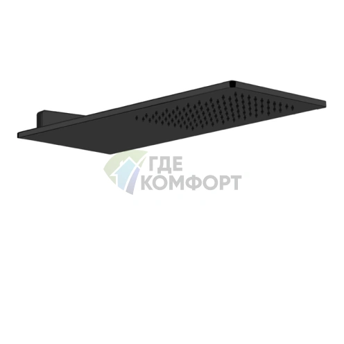 Настенный верхний душ GESSI 550х200 мм, матовый черный (33095#299) - фото 1