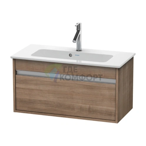 База под раковину Duravit Ketho 410x800x385 с выдвижным ящиком, цвет тицианская вишня (KT642307373) - фото 1