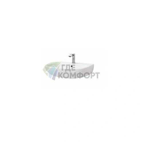 Раковина Artceram TEN подвесная-для колонны 65х51 см с 1 отв под смесительитель цвет белый колонны на выбор - фото 1
