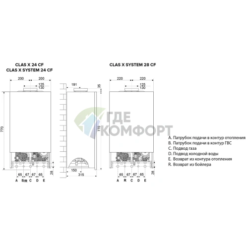 Газовый настенный двухконтурный котел Ariston Clas X 28 FF NG - фото 4