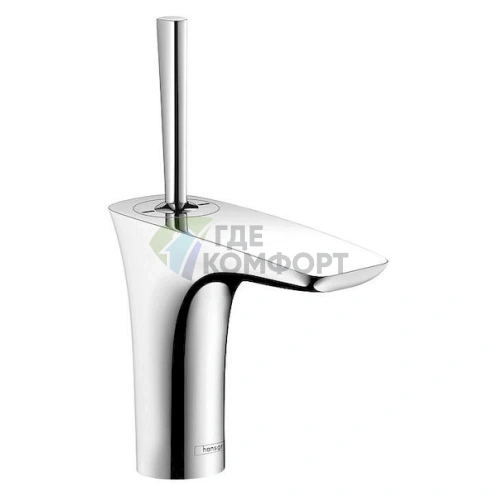 Стильный однорычажный смеситель Hansgrohe PuraVida для раковины - фото 1