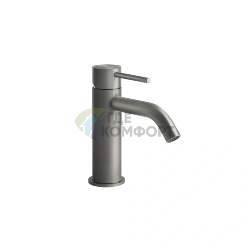 Смеситель для раковины GESSI 316 стальной матовый на одно отверстие (54002#239) - фото 1