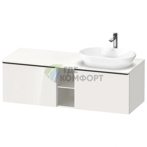 Подвесная тумбочка Duravit D-Neo: 2 ящика, белый высокоглянцевый (DE4950R2222) - фото 1