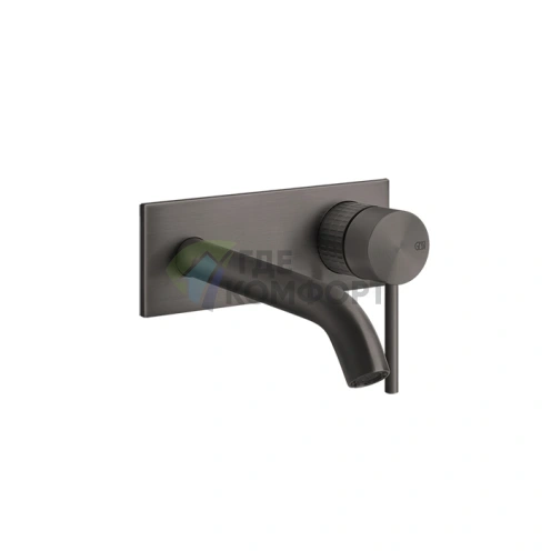 GESSI Встраиваемый смеситель для раковины Brushed Black Metal PVD: Стиль и долговечность 316 нержавеющей стали (54288#707) - фото 1