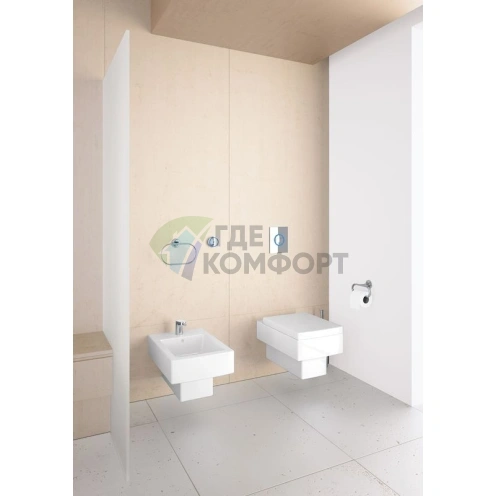 Кнопка смыва Grohe Nova Cosmopolitan Light для подвесного унитаза, хром - фото 3