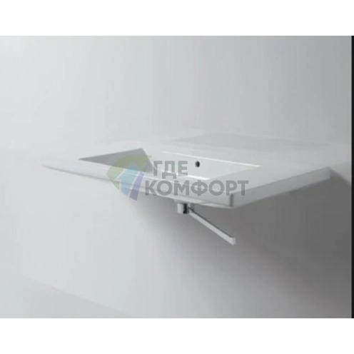 Раковина AZZURRA THIN 110x50 см подвесная с 1 отв под смесительитель цвет белый - фото 1