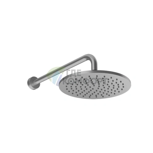 GESSI Origini Настенный верхний душ с кронштейном и защитой от известкового налета в цвете хром (66148#031) - фото 1