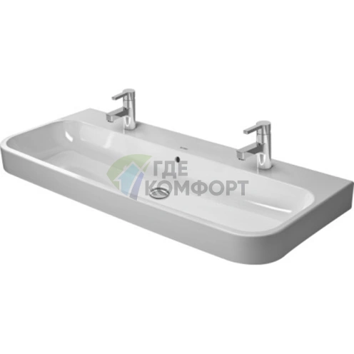 Раковина Duravit Happy D2 встраиваемая для мебели, 1200x505 мм, белая (2318120024) - фото 1