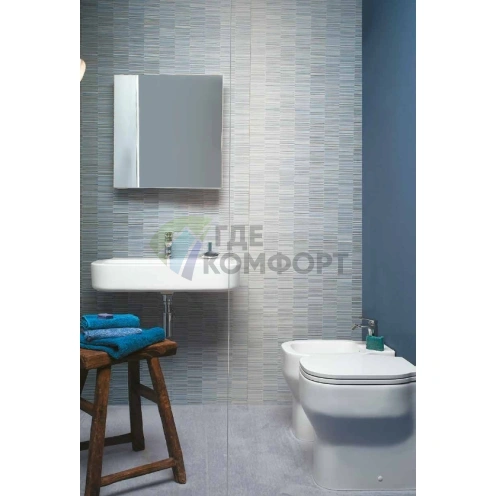 Подвесная раковина AZZURRA GLAZE 60x46 см белая с отверстием под смеситель - фото 7