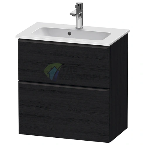 Подвесная тумбочка Duravit D-Neo Compact, Black Oak, 610 мм (DE436801616) - фото 1
