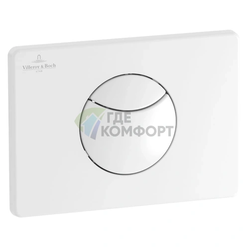 Комплект инсталляции Villeroy & Boch O Novo 5660 D1 01 с белой кнопкой смыва - фото 4