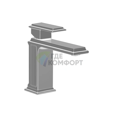 Gessi Eleganza Смеситель для раковины на 1 отверстие без донного клапана в цвете Finox (46002#149) - фото 1