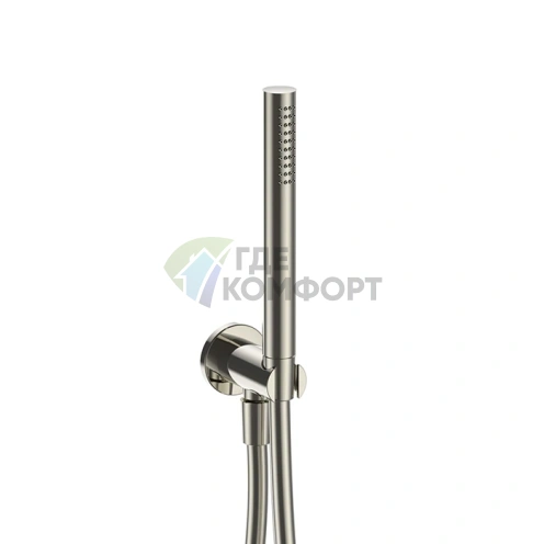 Душевой набор Fantini Venezia FIT с лейкой, шлангом 150 см и держателем в цвете Nickel PVD (29 95 5944) - фото 1