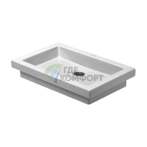 Раковина Duravit 2nd Floor 58x41.5 см, белая, без перелива (317580000) - фото 3