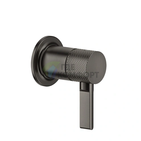 GESSI INCISO Встраиваемый смеситель на 1 источник (1/2), цвет Brushed Black Metal PVD (58109#707) - фото 1