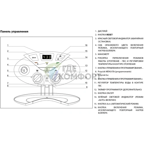 Газовый настенный двухконтурный котел Ariston Clas B EVO 30 FF 40л - фото 5